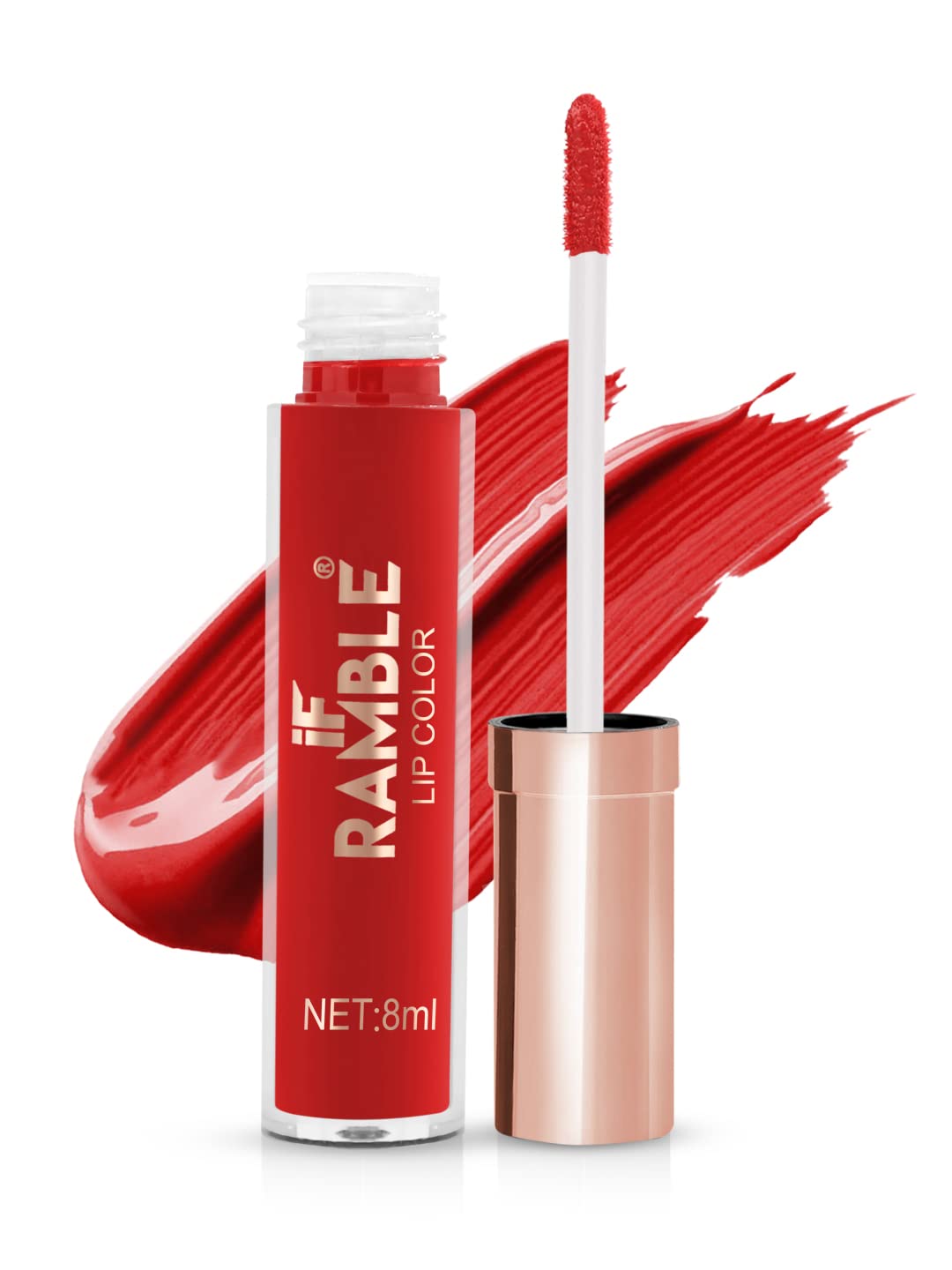 If Ramble Matte Quin Lip Color| Matte Texture|Long Wear |Smudge Proof |Waterproof-6ml (MQ Round-206)