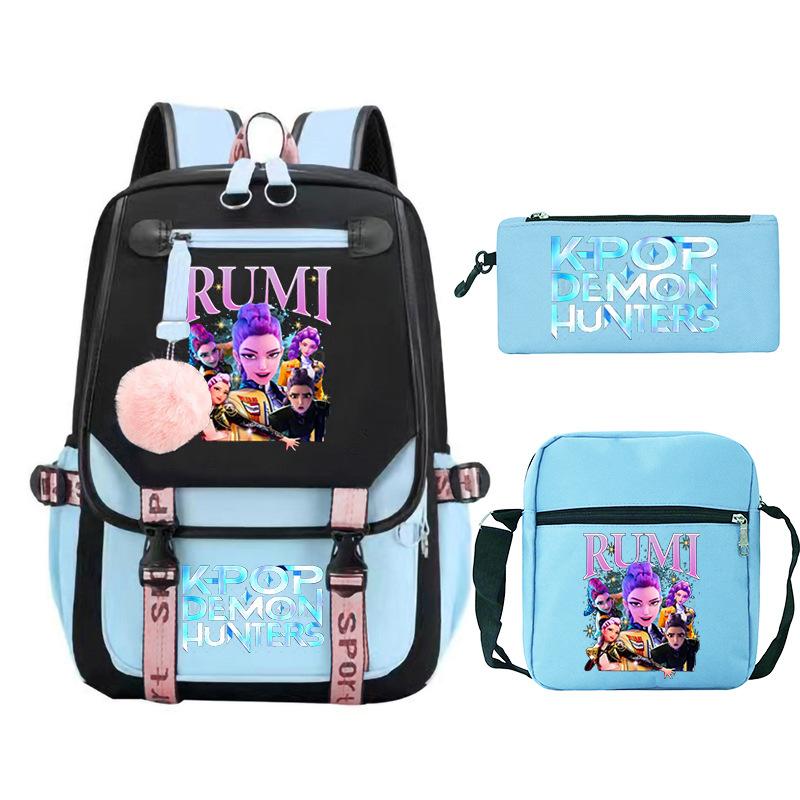 KPop Demon Hunters Cross-border Large Capacity Campus Trend Primary and Secondary School Student Leisure School Bag