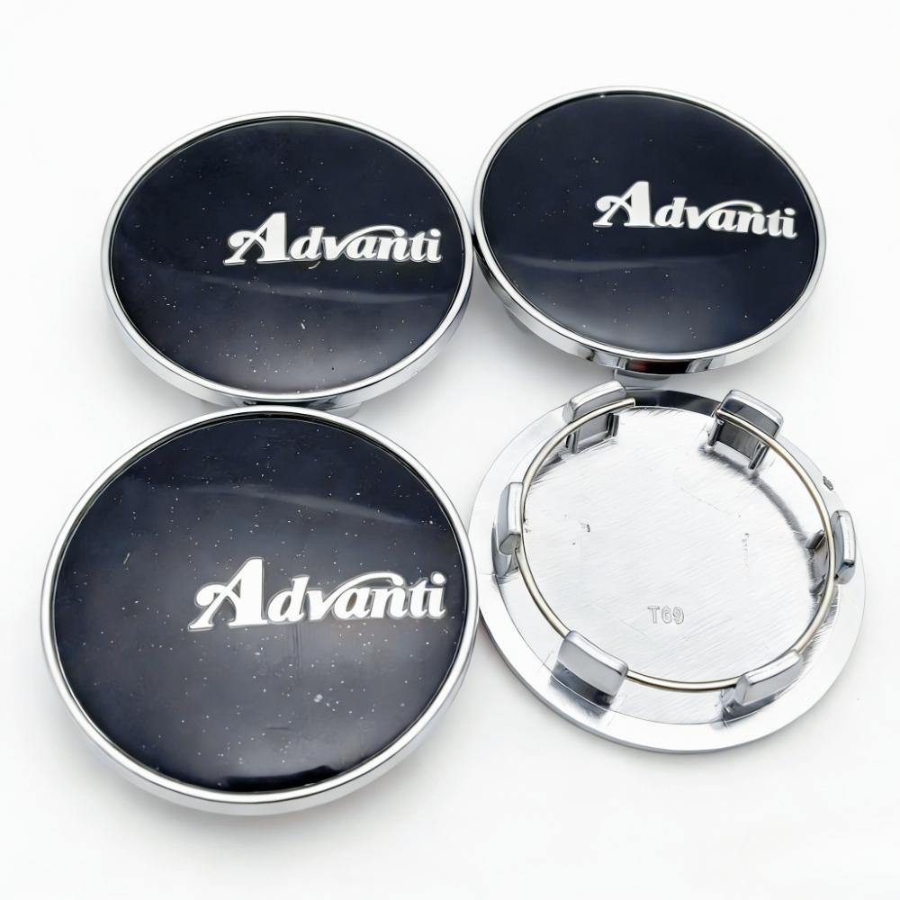 4pcs Advanti Racing Logo Emblem Car Wheel Center Caps 69MM Clips 56MM Wheels Hub Dust Cap Rim Hubcaps Cover Replace Accessories