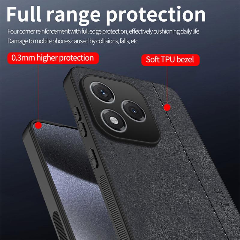 For Honor 400 Lite 5G Skin Feel Matte Leather Phone Case Soft Back Cover Funda For Honor 400 Lite Protector
