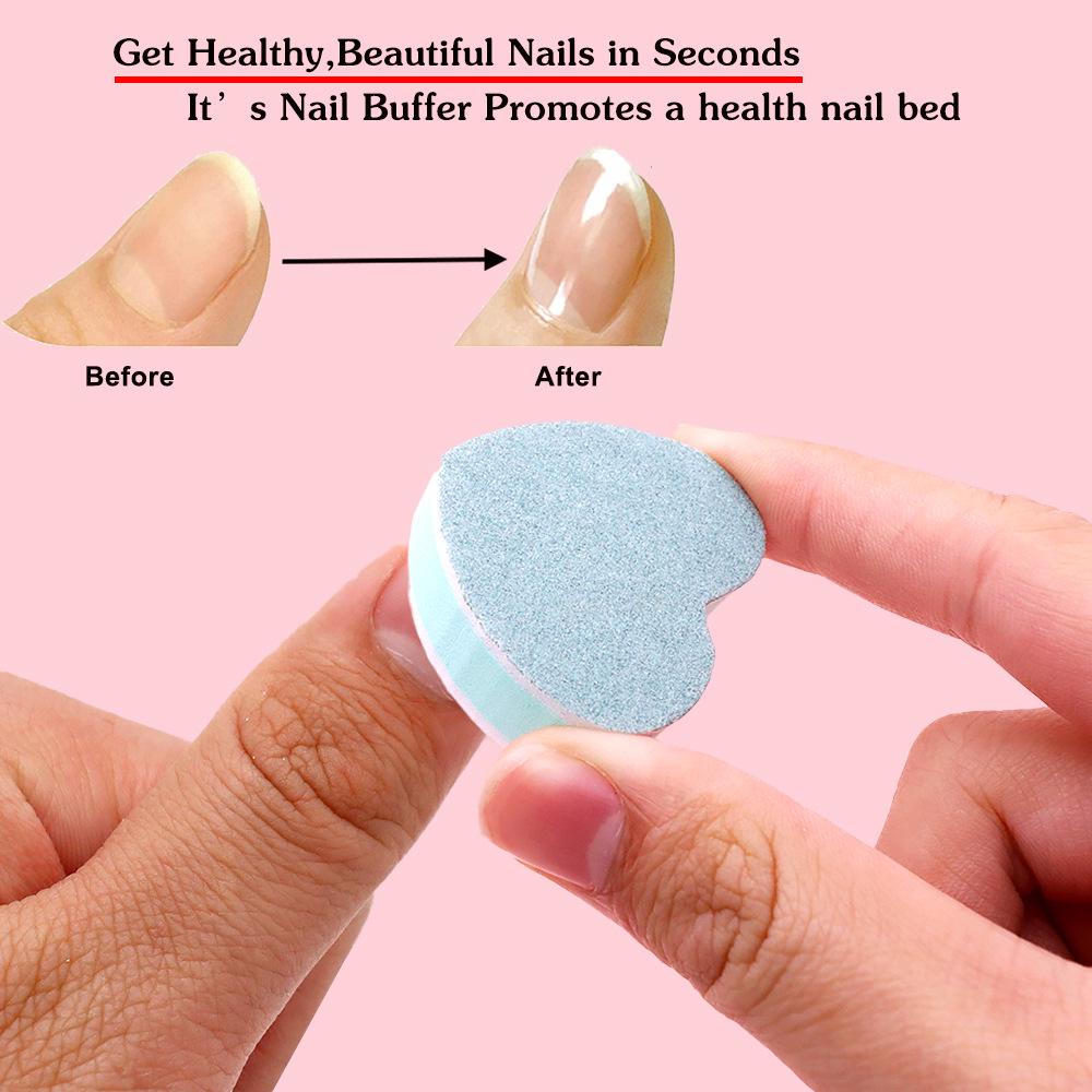 Heart-Shaped Mini Polishing Block for Nail and Jade Grinding