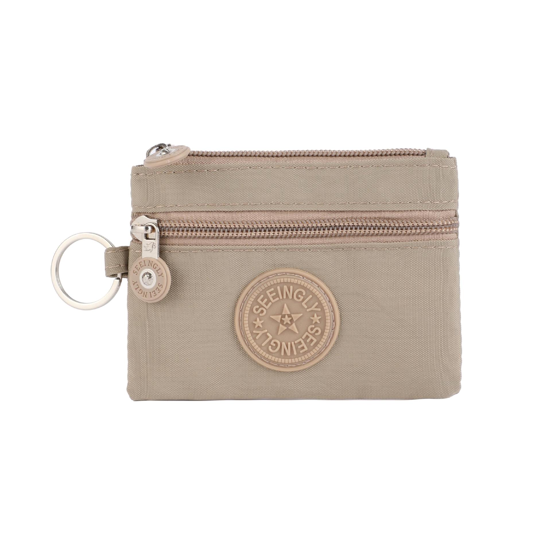 

Маленькие однотонные холщовые сумки для монет для детей с держателем для карт, мужской женский кошелек, сумка для хранения, студенческий автобусный ID, держатель для кредитных карт, кошельки бежевый