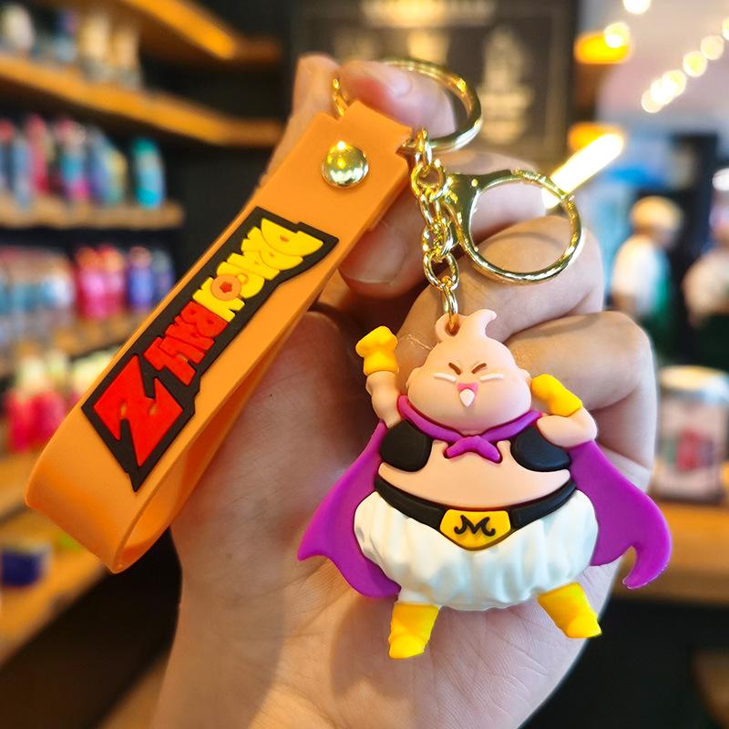 New Dragon Ball Keychain Cartoon Car Keychain Gift Sun Wukong Cute Figurine Schoolbag Small Wholesale Fashion Toys Anime Cartoon