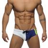 Men Swim Briefs Color Block Combination of Color Low Waist Tight Fit Sexy Swimwear Beach Wear Tanning Surfing