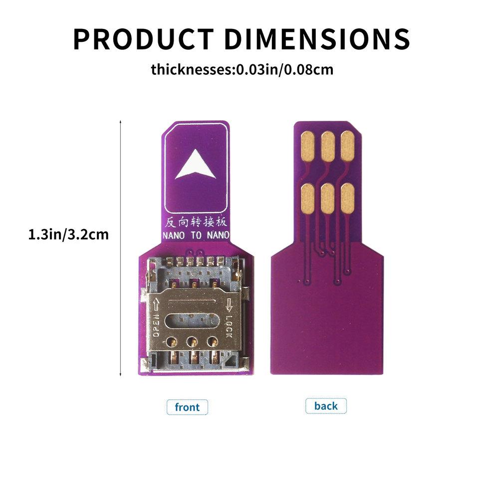 Nano SIM Card Male-to-Female Adapters, Extension Cables, Test Boards, PCB Boards, OEM Custom Card Readers