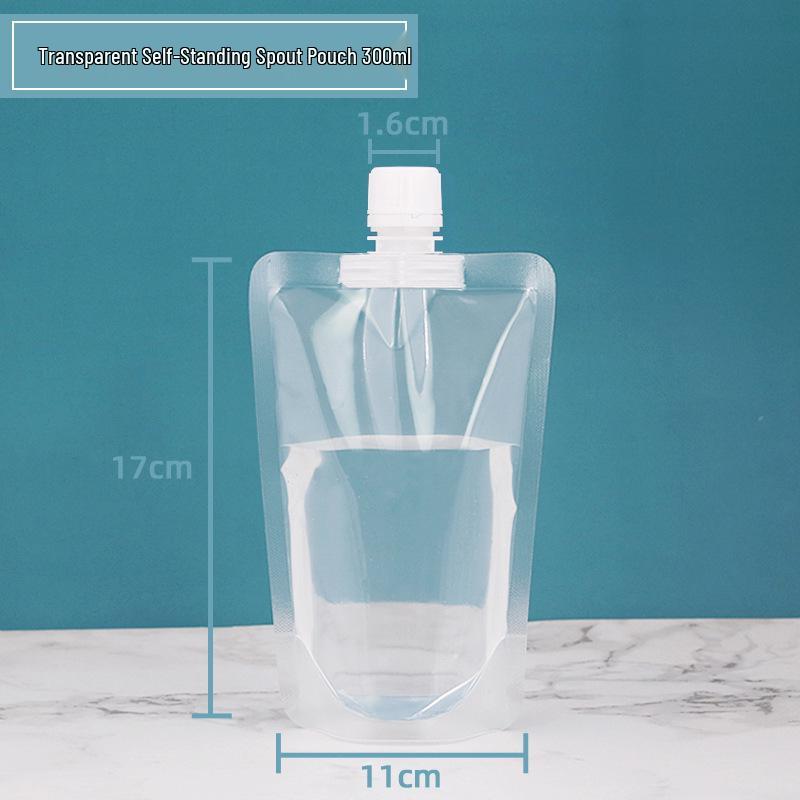 Transparent Pipspåse för Juice, Sojamjölk och Flytande Förpackning - Bärbar Vattenpåse för Takeaway