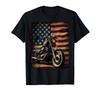 Motorcycle USA Flag Retro Biker T-Shirt Unisex T-Shirt