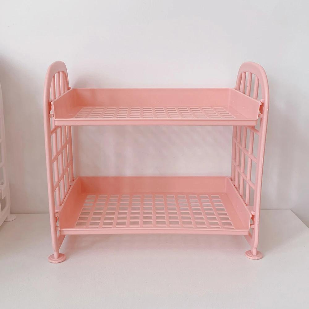 1PC High Appearance Horizontal Desktop Storage Shelf Simple Multi-storey Dormitory Storage Shelf Computer Office Available