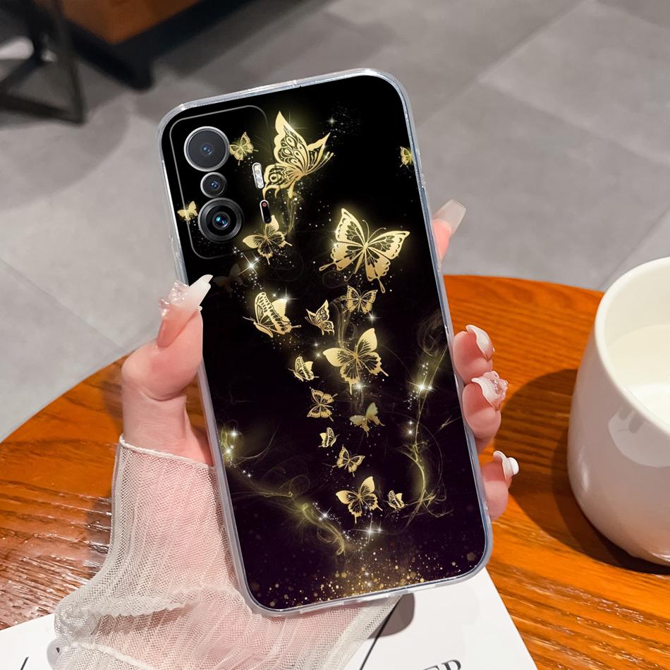 Phone Case For Xiaomi 11T Pro Creative Tag Soft TPU Silicone Clear Shockproof Bumper For Xiaomi 11 T Pro 11TPro Back Cover Coque