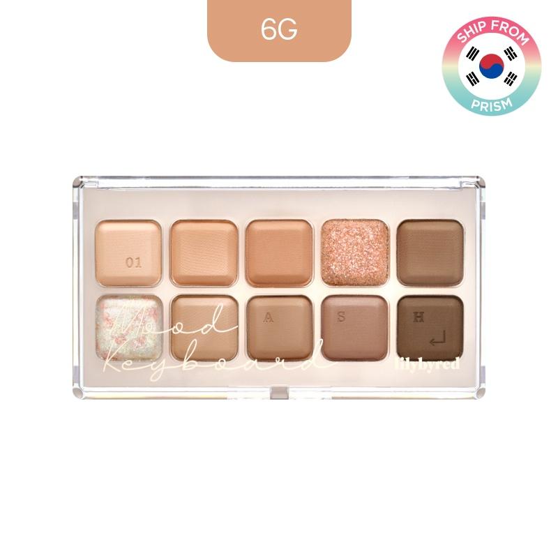 lilybyred Paleta cieni do powiek Mood Keyboard 8 kolorów, 10 wszechstronnych palet kolorów, galaretowata konsystencja z naturalną przyczepnością i rozwojem koloru