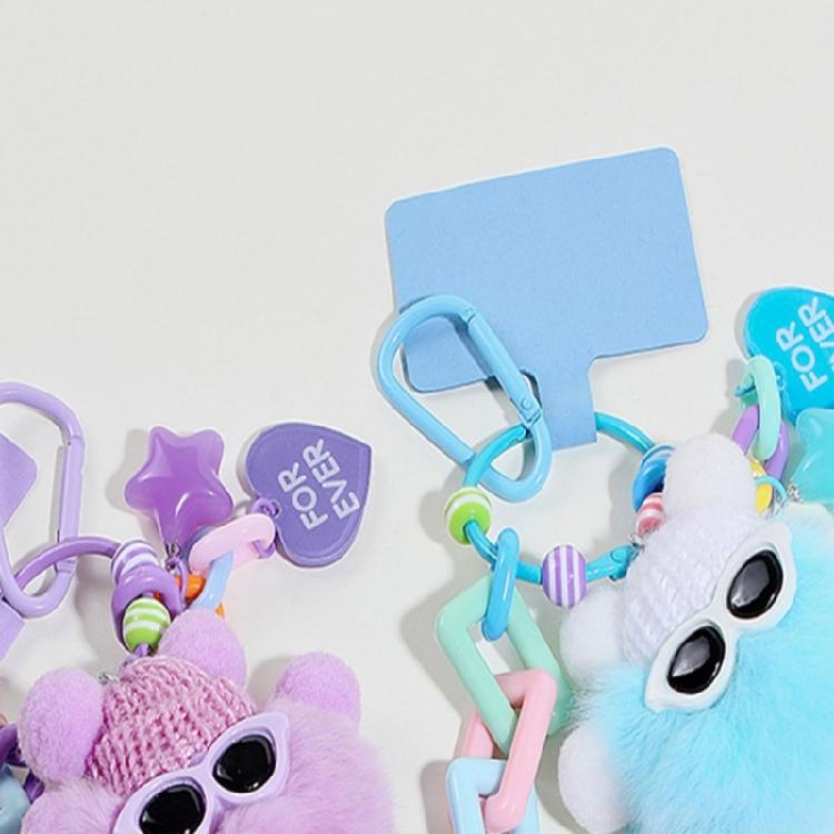 Unique Cartoon Coal Keychains Pendants Delicate Keychains for Girl