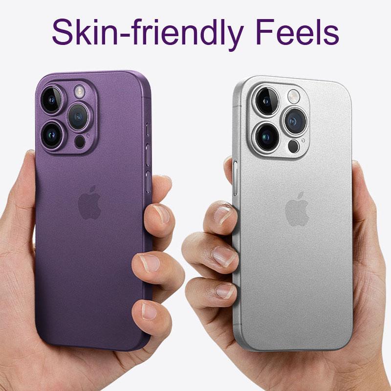 Coque arrière mate Ultra fine de 0.3mm, Coque souple transparente en PP dur pour iPhone 14 Plus 13 Mini Pro Max Apple 13P 14P