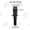 7.89mm 7.89 ID6 Male Connector End Piece Plastic Fuel Line Quick Connector  180 Degree SAE  Fuel Pipe Fittings 20 Pcs One Lot