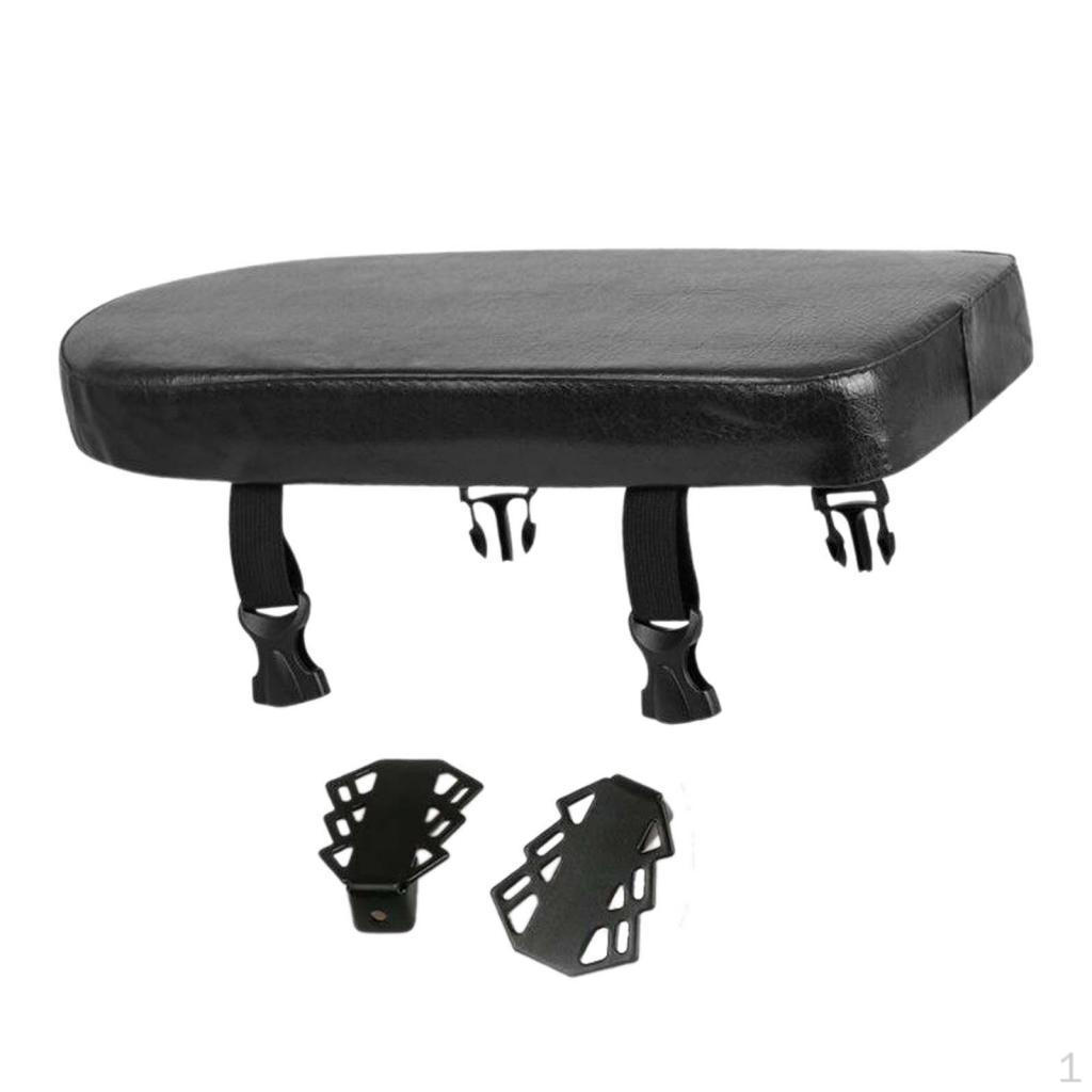 

Bicycle Rear Seat Cushion with Pedals for Easy Installation Black