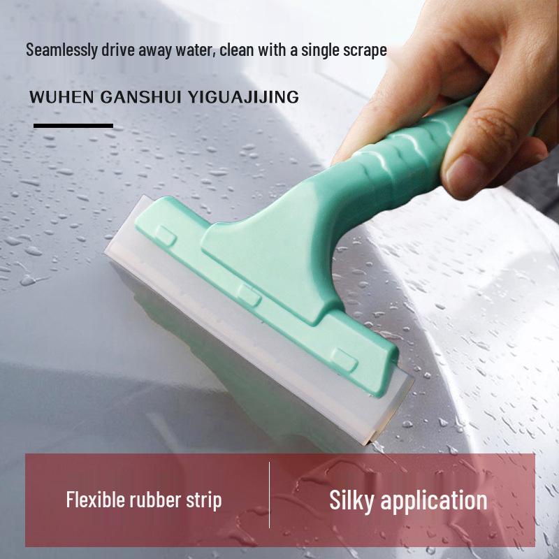 Portable Silicone Squeegee for Car, Glass, and Bathroom Cleaning
