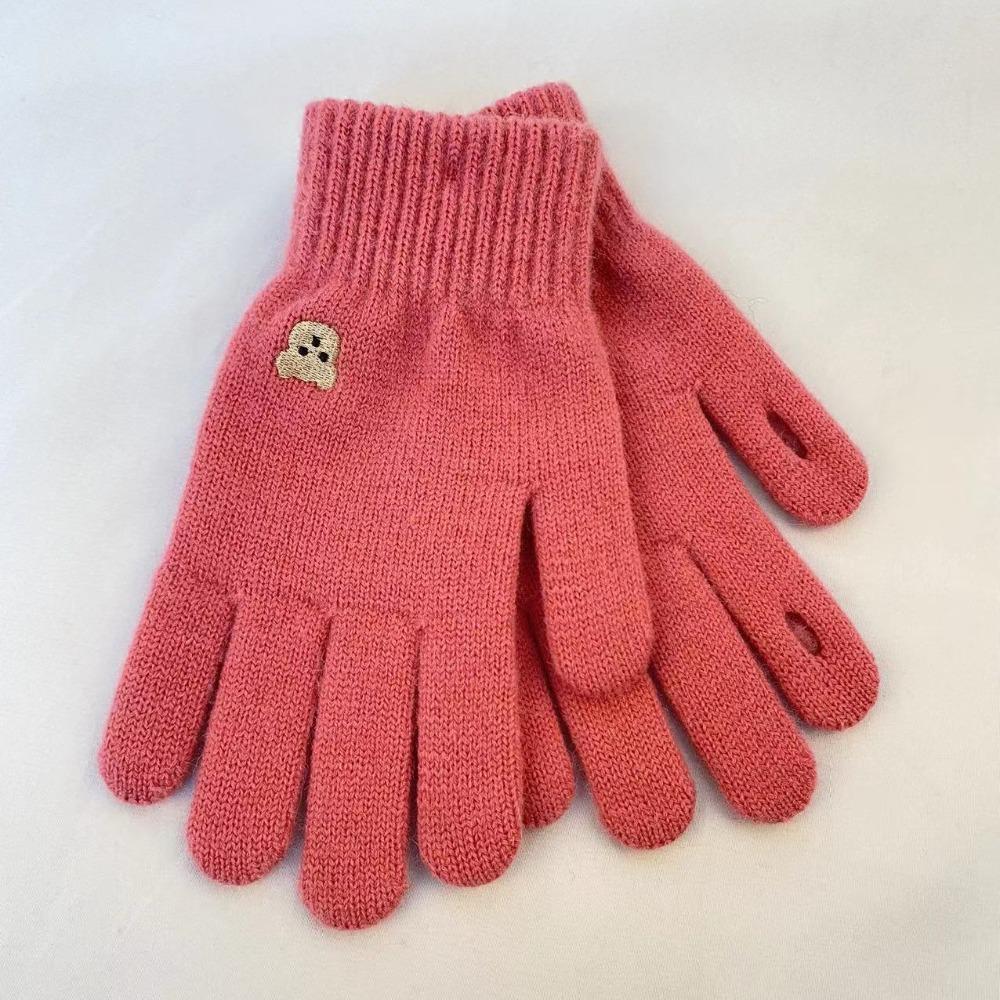Knitted Winter Gloves Warm Skiing Gloves 2024 Full Finger Gloves  Outdoor Sports
