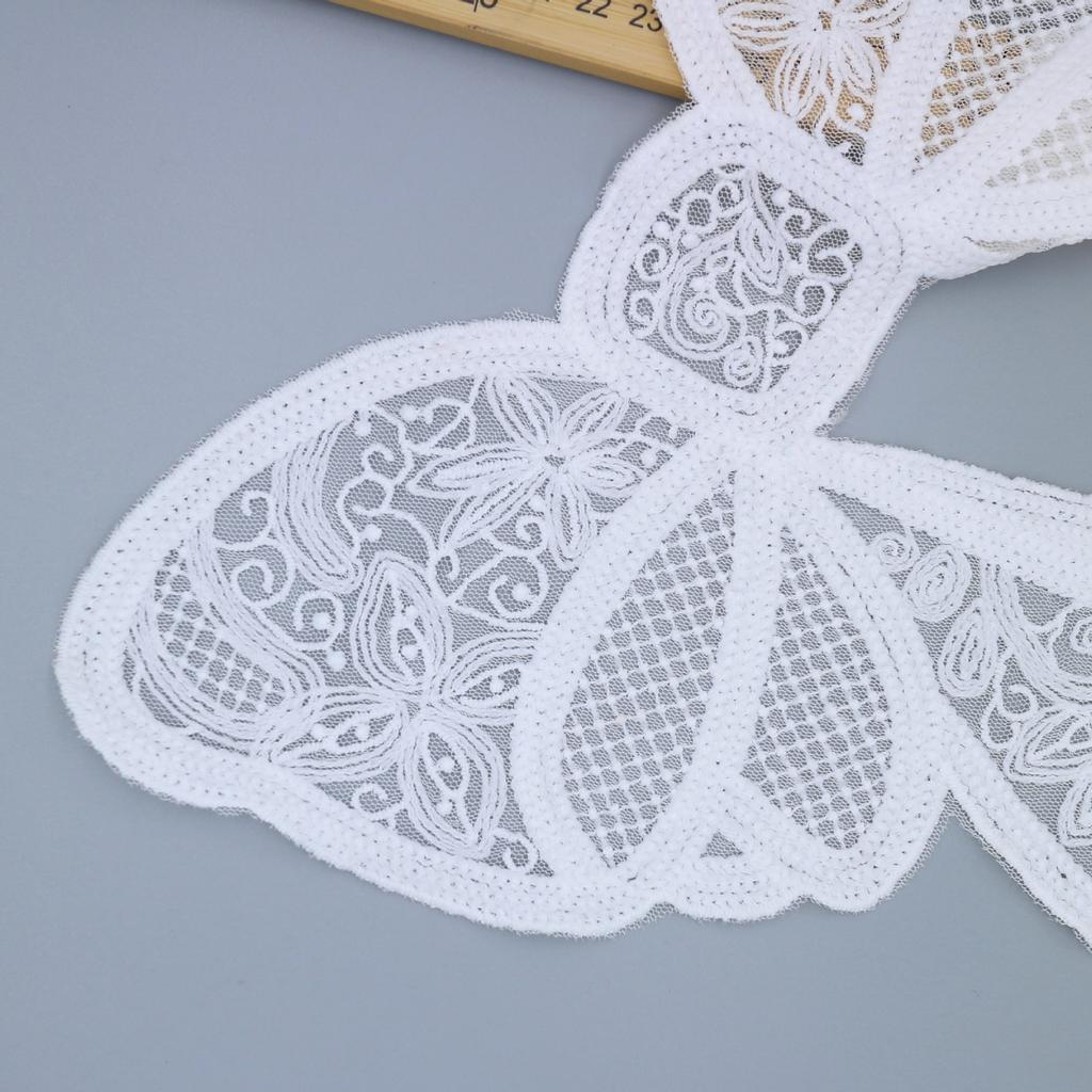 Milk Silk Embroidered Collar Flower, Pocket Decoration Sticker, Clothes Patch Sticker, Flower Bow Clothing Accessories