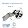 Stainless Steel Drawer Cabinet Lock Box Door Lock Triangle Key Cam Industrial Lock Cylinder Hardware Power Distribution Tool