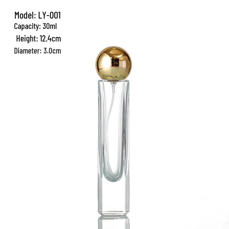 30ml Glass Perfume Spray Bottle for Essential Oils – Portable Refillable Press-Type Container