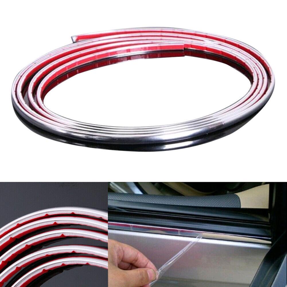 Protection Strip Moulding Car Door Edge ABS+Chrome Brand New
