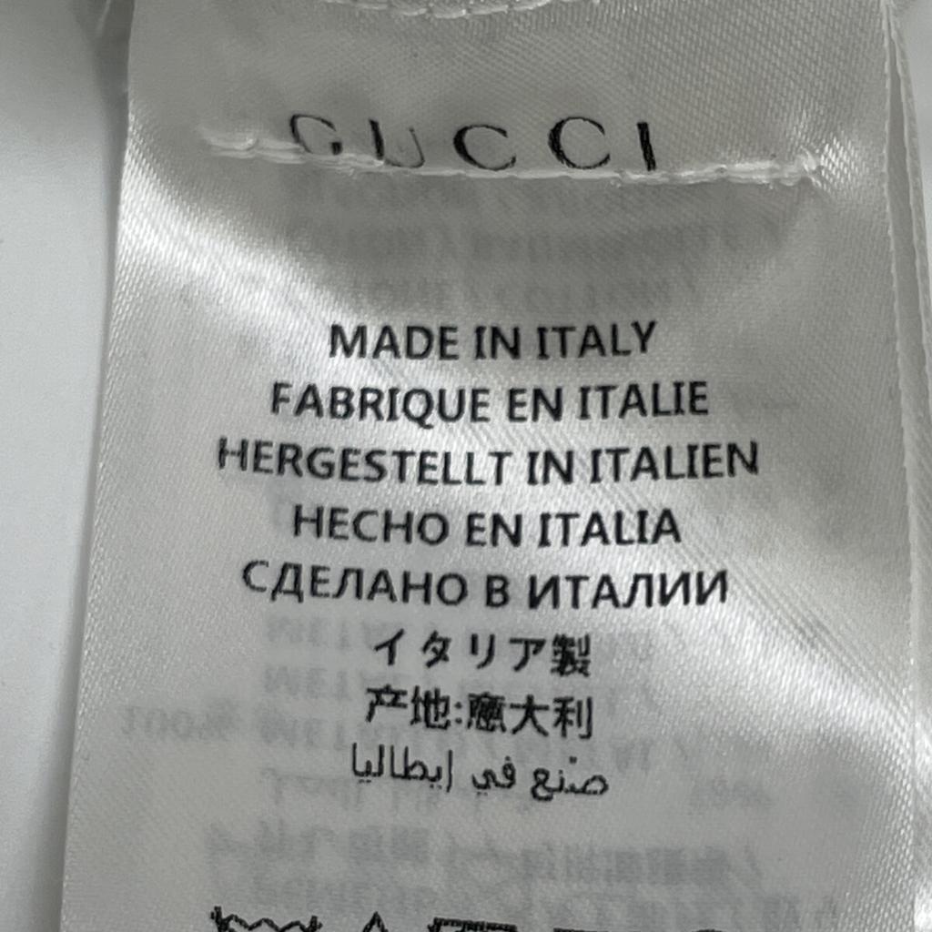 GUCCI 550372 18 Year Black Michele Period Tiger Head Chain Belt with Gold Buttons Short Sleeve Shirt Dress dress 38 blackUsed