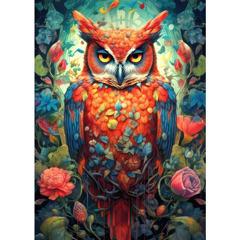 Portrait Floral Animal Portrait Panda Koala Owl Tiger Rabbit Art Posters Canvas Painting Wall Prints Picture for Room Home Decor