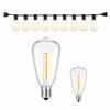 Outdoor LED Faux Tungsten String Lights IP44 Waterproof Warm White for Patio Camping