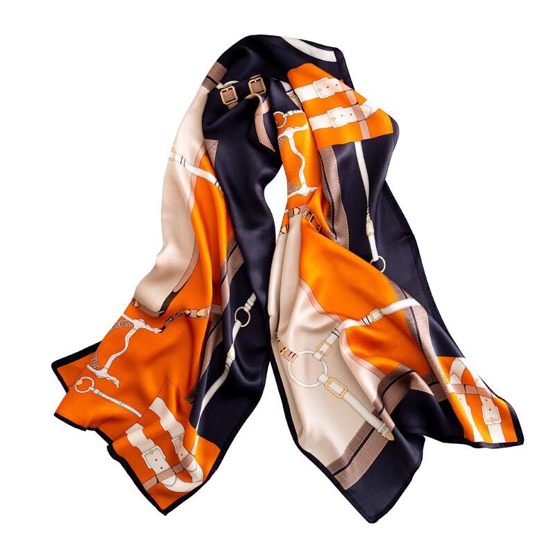 Hengyuanxiang 100% Mulberry Silk Long Scarf