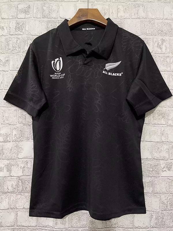 BigSopping Heren 2023 Rugby World Cup All Blacks Thuis- & Uitshirt, Korte Mouw 2XL