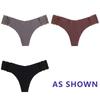 Sexy Ice Silk Panties Low-waist Traceless G-String Thong Lingerie Ladies Large-sized Breathable Lace Underpants