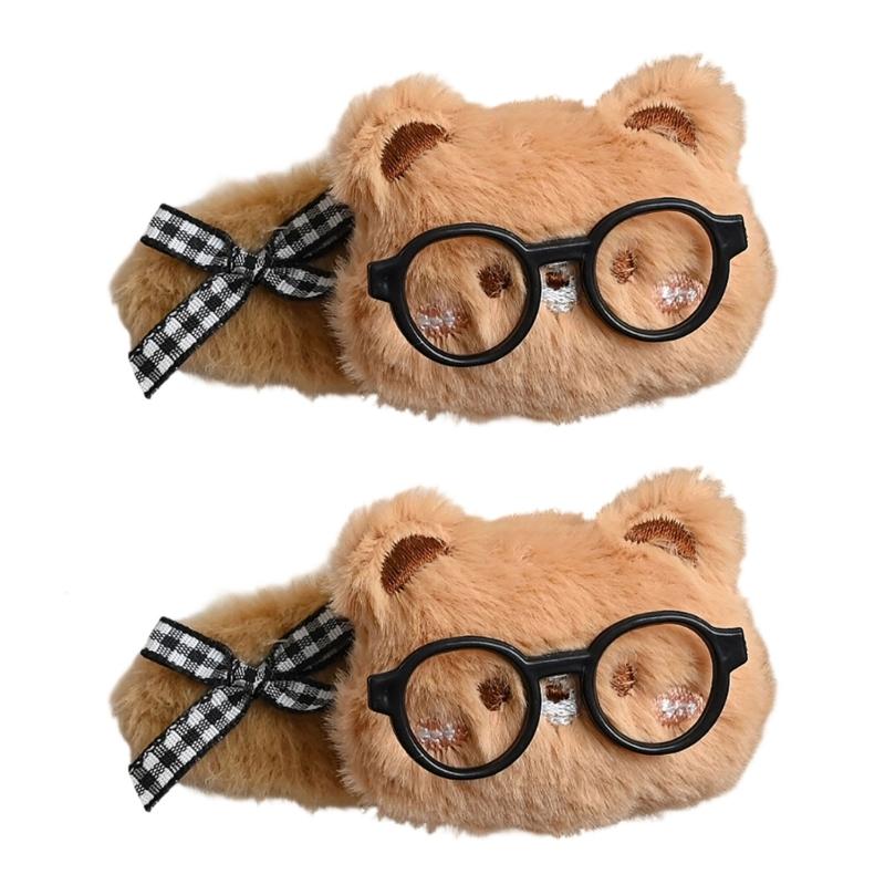 

Women Hair Pin Barrette Hair Clip 2000s Trend Side Clip Fashionable Elegant Sweet Bear Photo Props