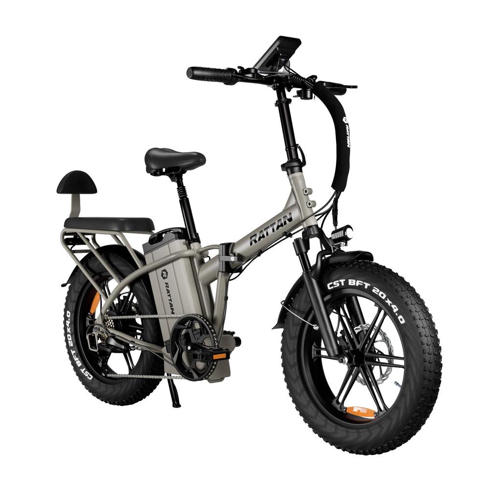 RATTAN LM Ultra 1000W Motor Elektrische Fiets 45KM/H Topsnelheid 48V40AH Batterij 200KM Bereik All-Terrain Elektrische Fiets 20 Inch Dikke Banden E-Bike