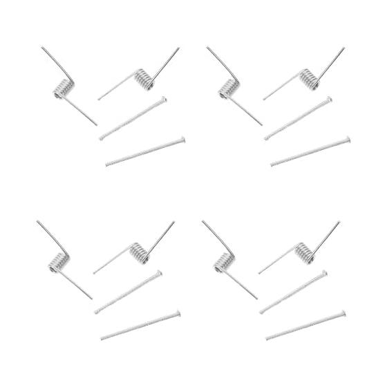 KESYOO Ersatz-Haarklammerfedern, 8 Stück V-förmige Langlebige Stahl-Haarnadel-Federn, Metallfederspangen für Haarkrallen, Ersatzteile, DIY-Haar