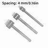 3pcs 4/5/6mm Pitch Leather Hole Punch Tool 2/4/6 Prong Belt Hole Puncher  DIY Leather Craft