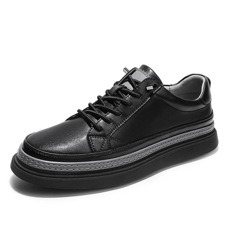 

Мужская обувь Кожаная повседневная обувь Модные кроссовки Британский стиль Высококачественная мужская обувь Весна Осень Новейшие мужские белые кроссовки 41