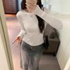 Great-looking Early Autumn Wear Gray Bottoming Shirt Women's Autumn and Winter Wear High-end New Knitted Sweater Top
