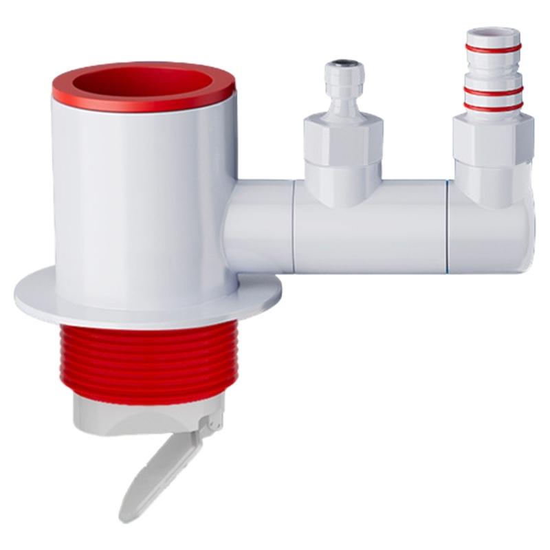 Universal Three Way Drain Pipe Connector Fast Drainages Efficient Three Way Drain Pipe Connector for Kitchen & Bathroom