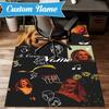 Custom Name Vibes Music Adele Rug Game Carpet, Floor Mat for Bedroom Living Room Entryway Rug, Home Decor Idea Gift for Christmas birthday