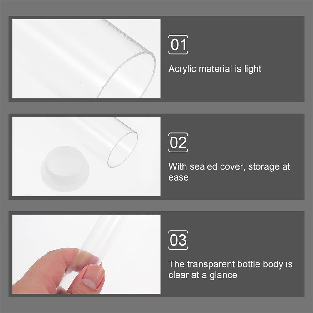 ULTECHNOVO 10 Stück Mini Acryl Probenröhrchen, Amazon Amazon Stäbchenhalter, Tragbares Stäbchenröhrchen für Teekannen