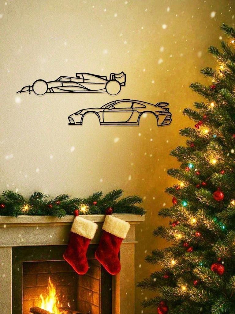 Vintage Metal Car Wall Decor Garage Man Cave Art Gift For Men