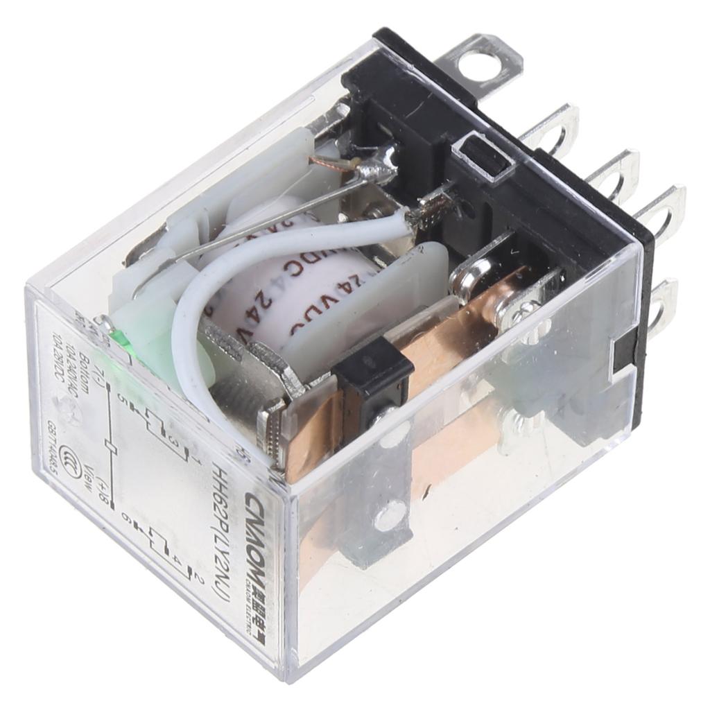 Coil Power Relay LY2NJ DC24V 10A Mini Electromagnetic Relay Electronic Modules DPDT 8 Pin LED Lamps Indication