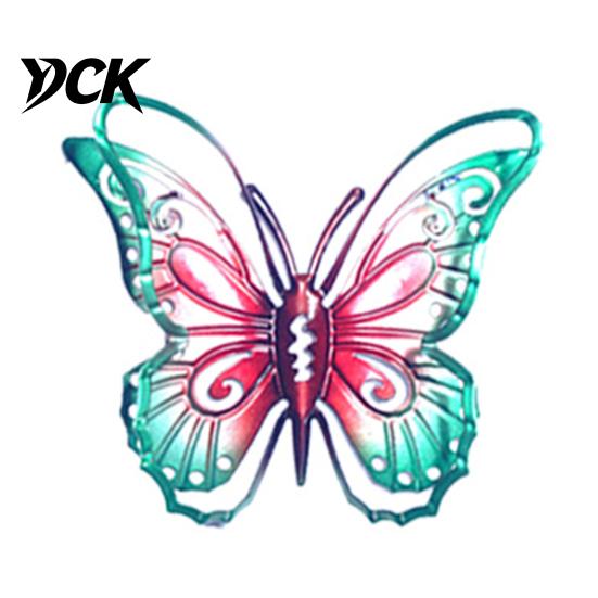 Outdoor Garden Hanging Decor Metal Butterfly Wall Decorations, Art Sculpture, Indoor Living Room Accents Weatherproof for Patio Fence Home Yard