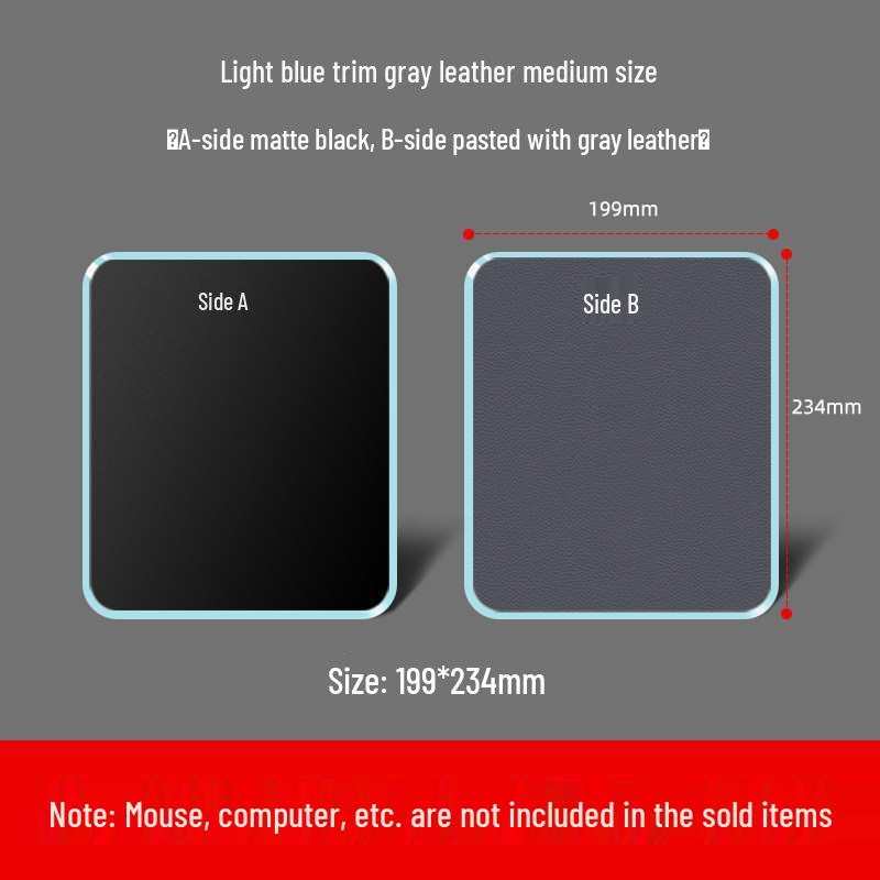 Smooth Resin Gaming Mouse Pad - Small & Large, Dirt-Resistant for Office & Laptop