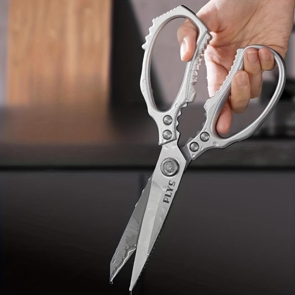 Stainless Steel Multi-Purpose Cooking Shears – Heavy-Duty Bone Cutting Fish Fillet Poultry Trimming with Ergonomic Handle5