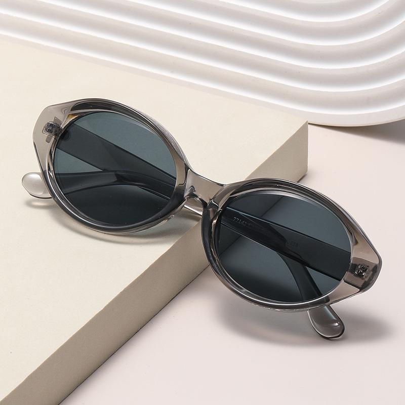 4765 Cat'S Eye Small Frame Concave Trendy Glasses, Thin And Plain Sunglasses Ins Style European And American Street Sunglasses