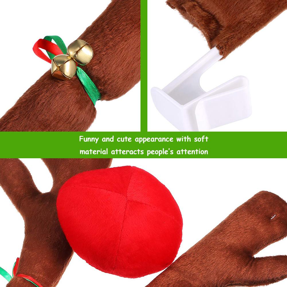 Christmas Reindeer Car Costume Christmas Antlers for Truck SUV Car Decor