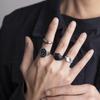 Titanium Steel Letter Birthday Gift Korean Style Ring Men Ring Set Fashion Jewelry Vintage Ring