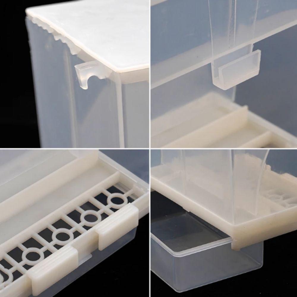 Splash Proof Automatic Bird Feeder Plastic Parrot Cage Hanging Feeder  For Tiger Skin Peony Parrots