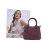 Michael Kors Letter Logo Solid Color Leather Crossbody Bag Women bags Purple Red 35H9GGFC4L-MERLOT
