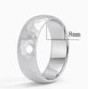 Black Stainless Steel Couple Ring Fashion Hammered Multi-faceted Titanium Rings for Men Women Wedding Engagement Jewelry